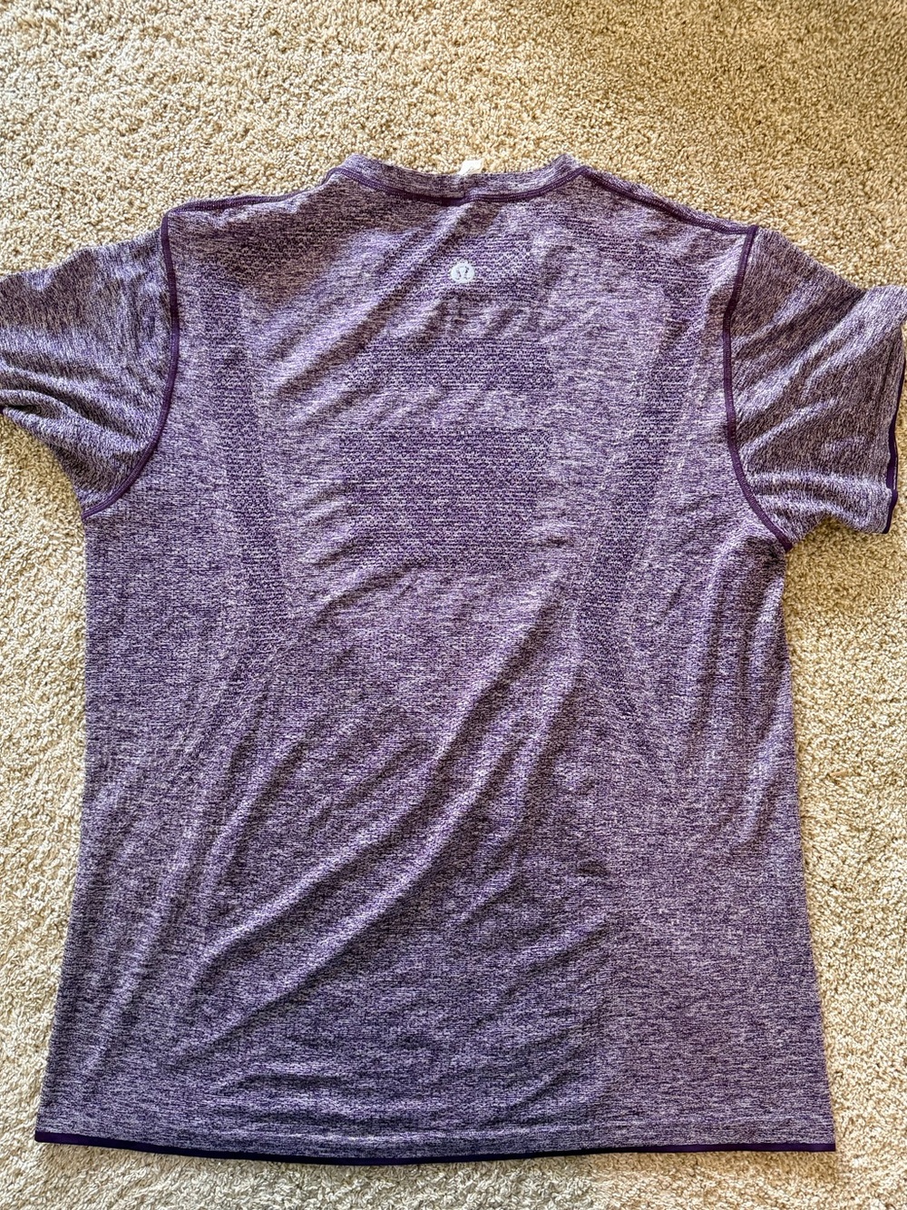 Lululemon Men’s Athletic T Shirt XXL Purple Short Sleeve Workout Tee - Picture 3 of 7